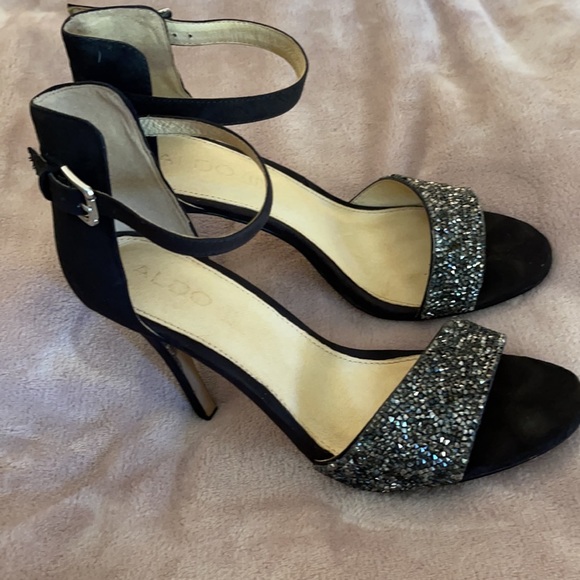 Also black, embellished heels. - Picture 4 of 8